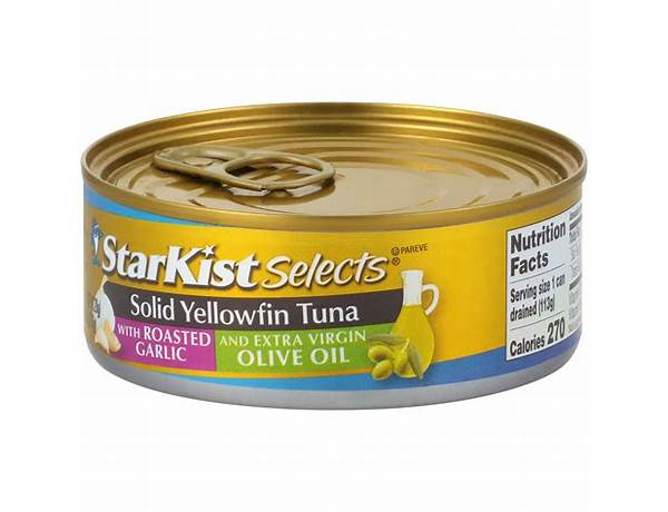 Solid yellowfin tuna food facts