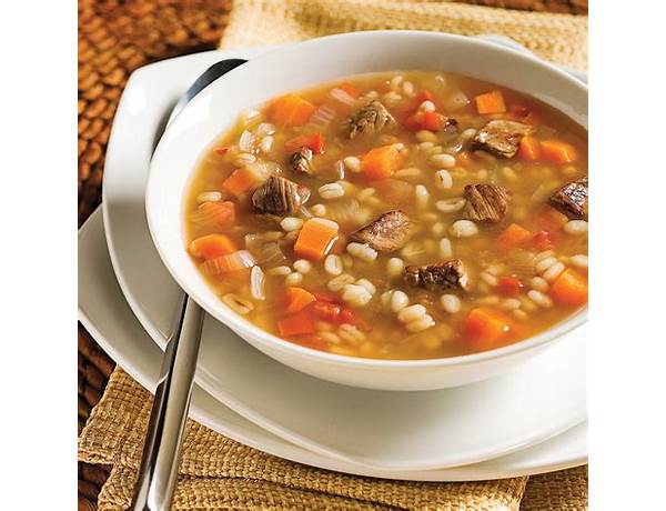 Soupe boeuf et orge food facts