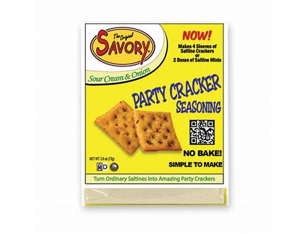 Sour cream and onion crackers food facts