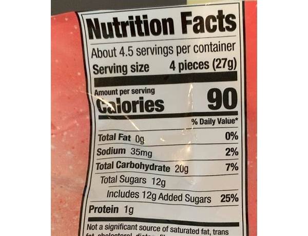 Sour duo crawlers nutrition facts