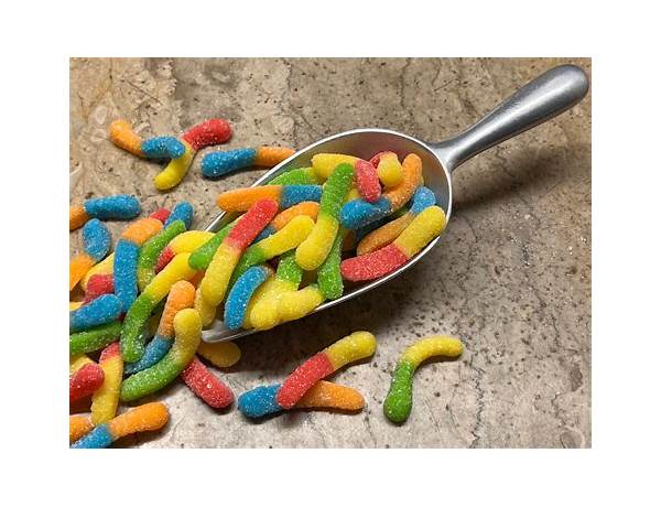 Sour neon gummi worms food facts