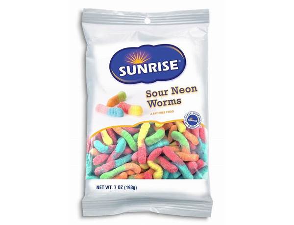 Sour neon worms food facts