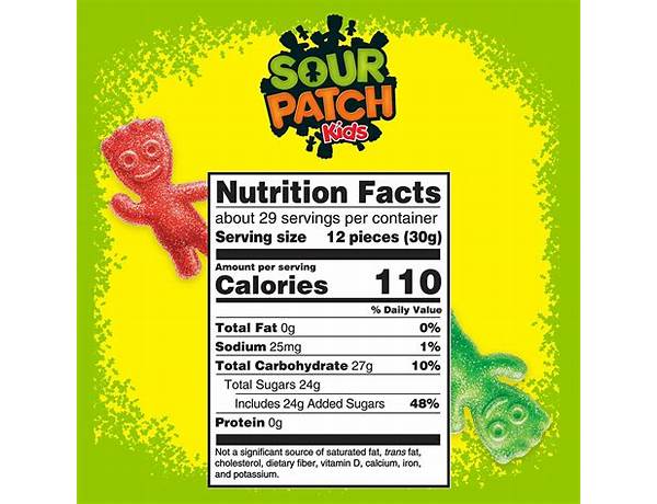 Sour patch kids food facts