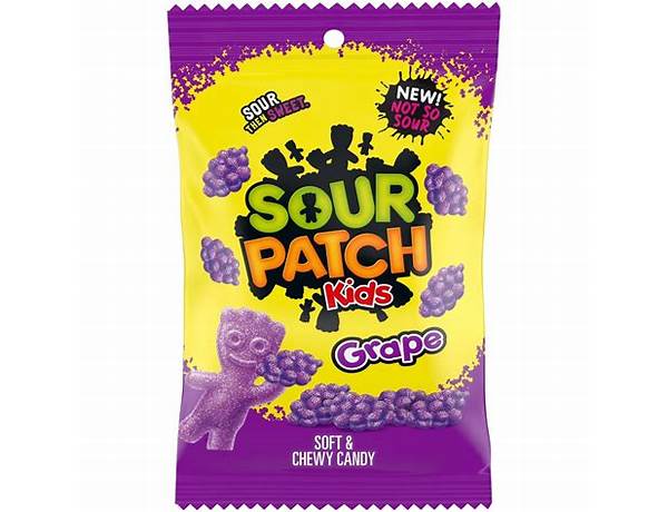 Sour patch kids grape food facts