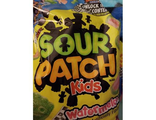 Sour patch watermelon soft candy watermelon fat free8x8 oz food facts
