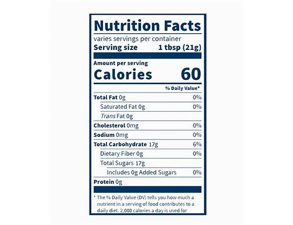 Southeast local honey nutrition facts