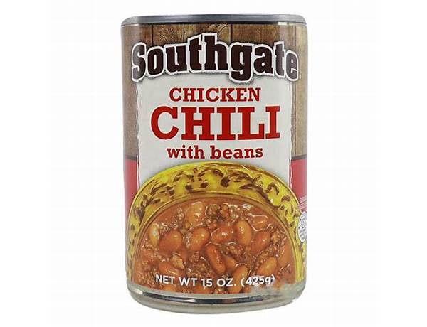 Southgate, chicken chili with beans! food facts