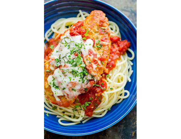 Spaghetti bake chicken parmesan food facts