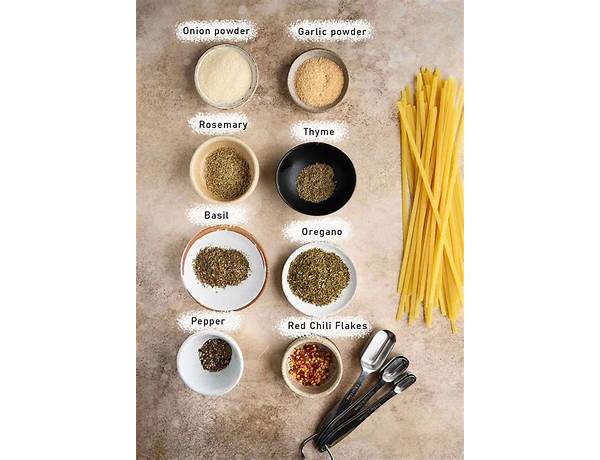 Spaghetti mix ingredients