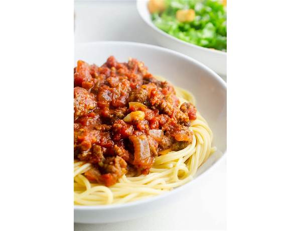Spaghetti with meat sauce food facts