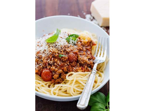Spaghetti with meat sauce ingredients
