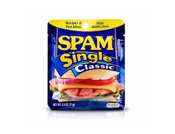 Spam, single, classic food facts