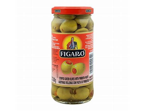 Spanish stuffed green olives with pimiento paste food facts