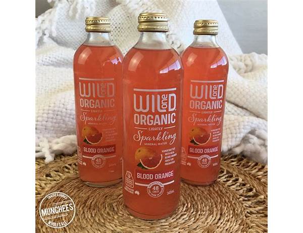 Sparkling blood orange organic drink food facts