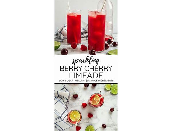 Sparkling cherry lime food facts