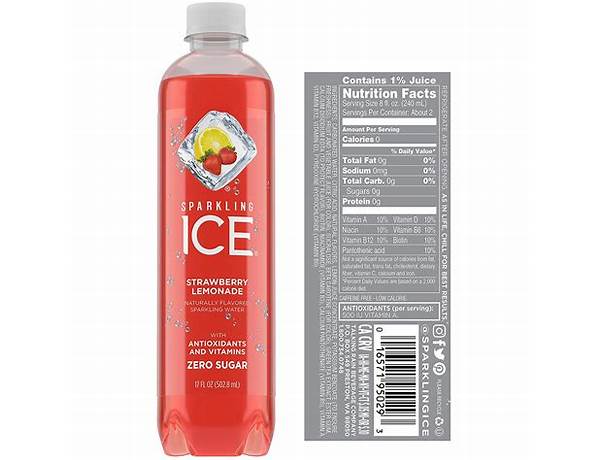 Sparkling ice food facts
