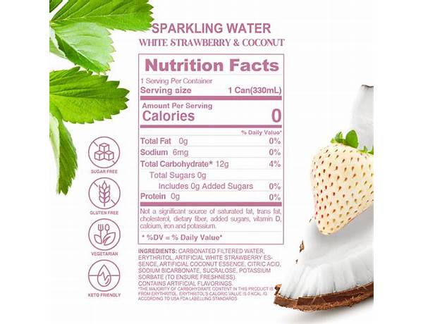 Sparkling seltzer water ingredients