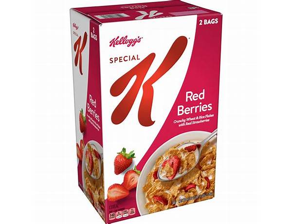 Special k red berries cereal food facts