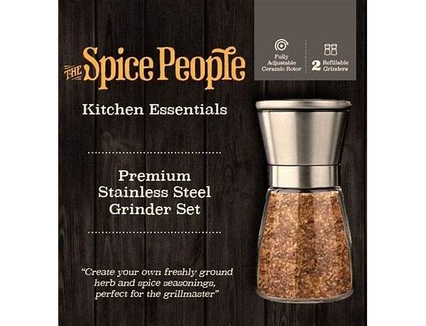 Spice grinder set ingredients