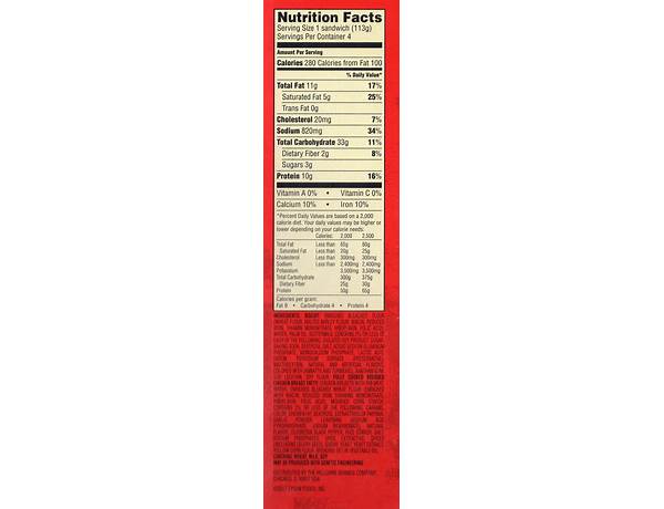 Spicy chicken biscuit nutrition facts