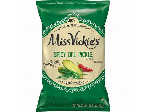 Spicy dill pickle potato chips ingredients