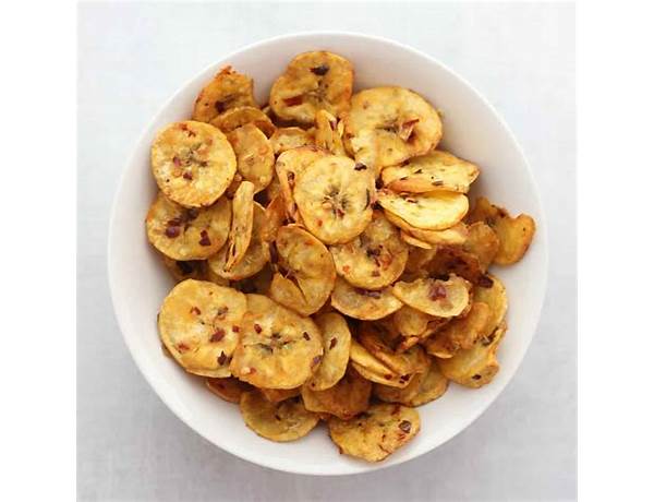 Spicy plantain chips ingredients