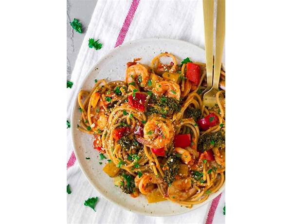 Spicy prawn pasta recipe kit food facts