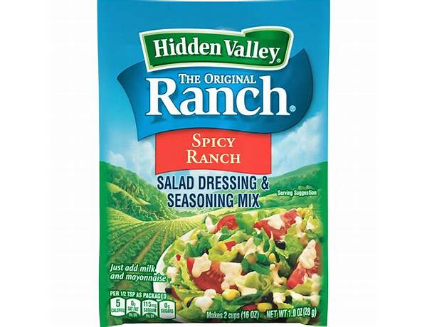 Spicy ranch seasoning food facts