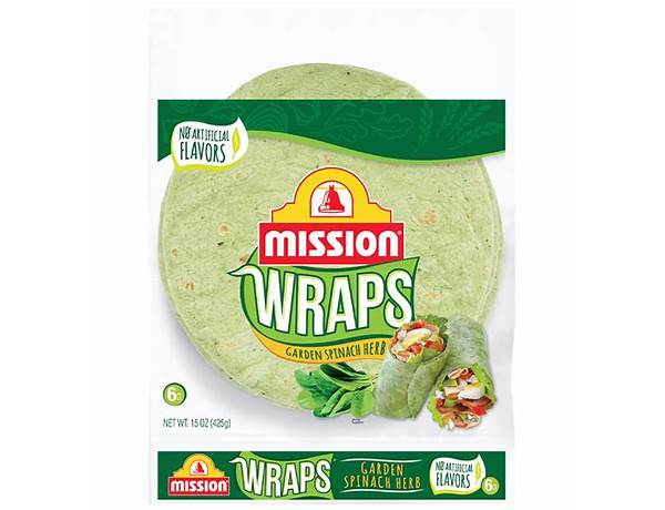 Spinach herb wraps food facts