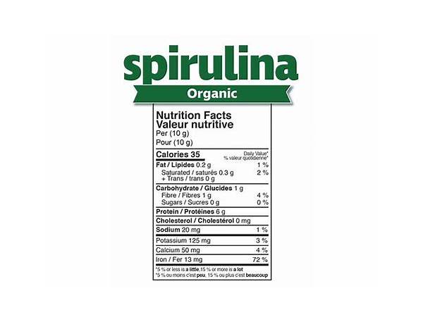 Spirulina from france ingredients