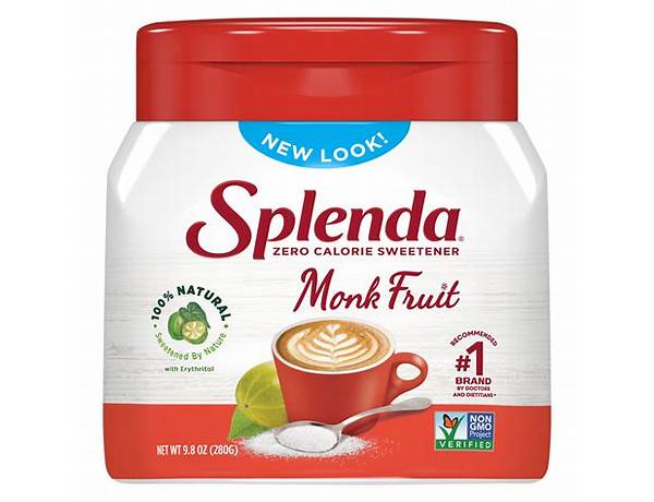 Splenda zero calorie sweetener monk fruit food facts