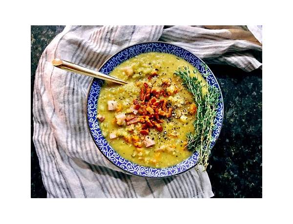 Split pea soup with bacon food facts