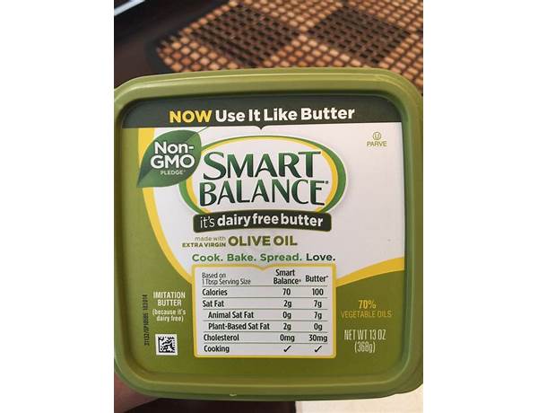 Spreadable butter, olive oil food facts