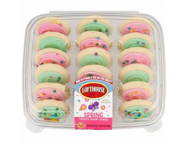 Spring frosted sugar cookies food facts