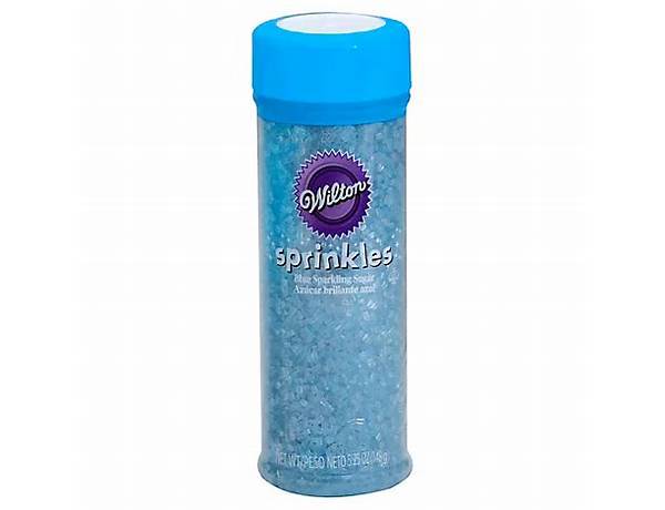 Sprinkles blue sparkling sugar food facts