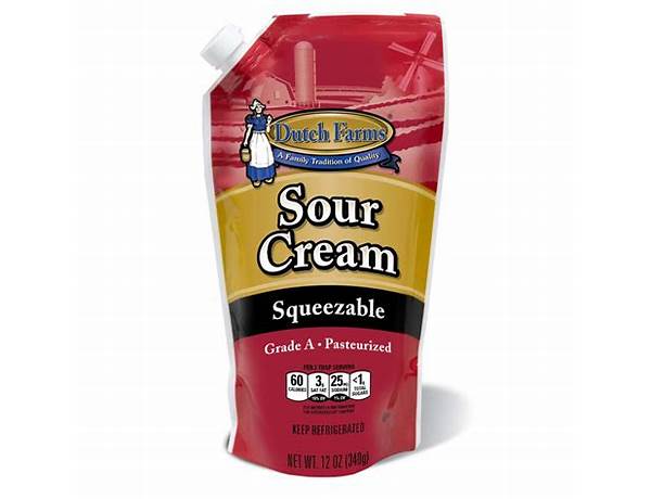 Squeeze sour cream food facts