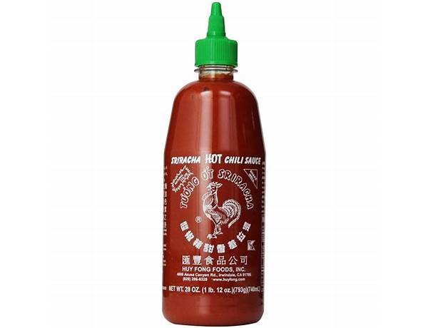 Sriracha hot chilli sauce food facts