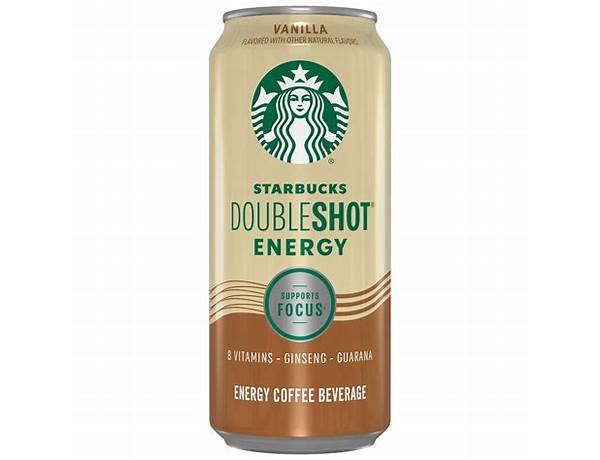 Starbucks doubleshot energy vanilla fortified ingredients