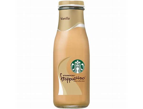 Starbucks frappuccino vanilla chilled coffee drink food facts