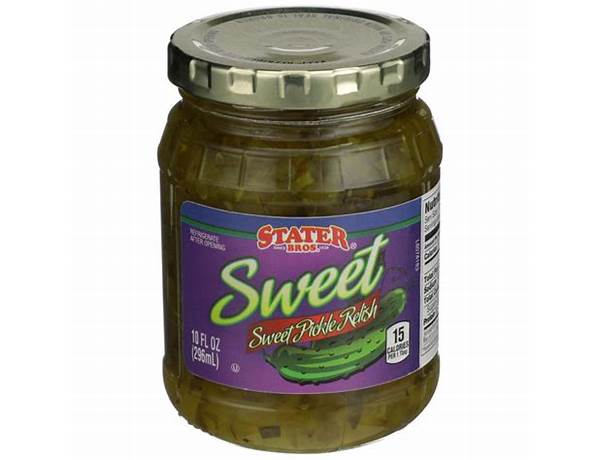 Stater bros sweet relish food facts