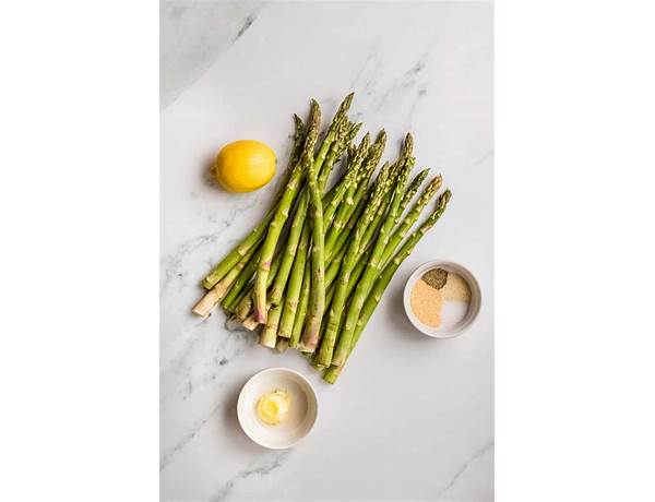 Steamed asparagus spears ingredients