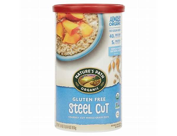 Steel cut oats organic gluten free food facts