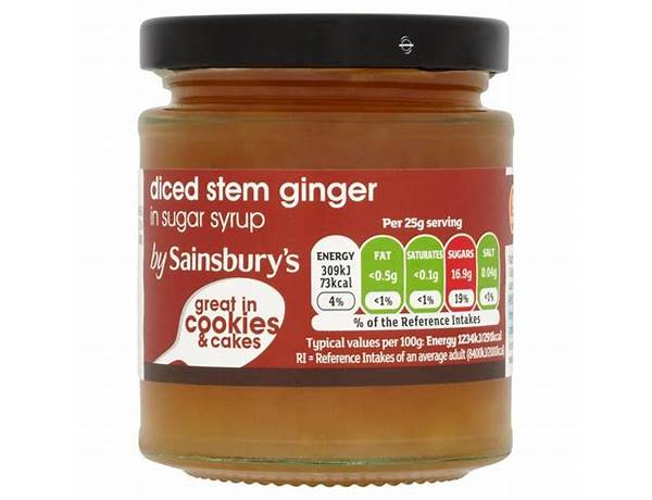 Stem ginger in syrup food facts