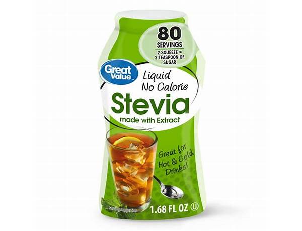 Stevia liquid sweetener food facts