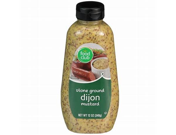 Stone ground dijon mustard food facts