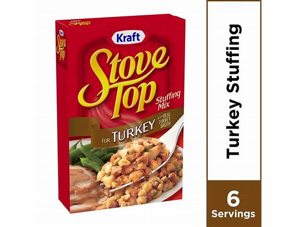 Stove top turkey stuffing mix food facts