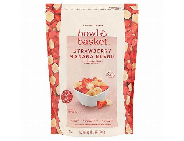 Strawberry banana blend food facts