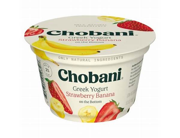 Strawberry banana nonfat yogurt, strawberry banana food facts