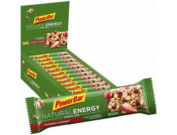 Strawberry cranberry powerbar food facts