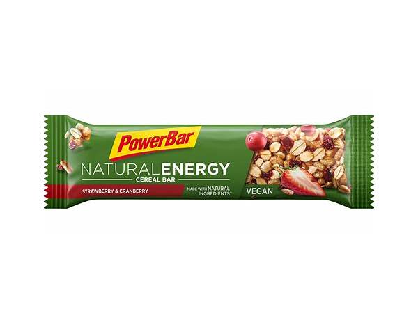 Strawberry cranberry powerbar ingredients